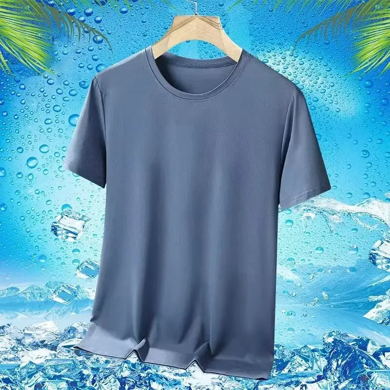 Men Grey Mesh T-Shirt 5°C Cooling - Image 16