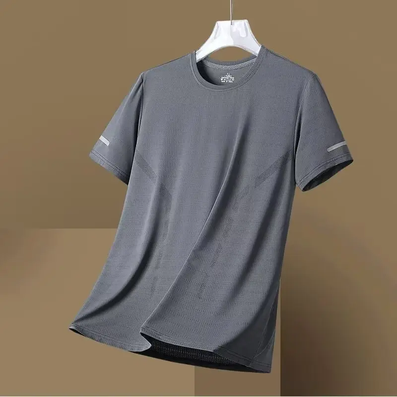 Men Grey Mesh T-Shirt 5°C Cooling - Image 2