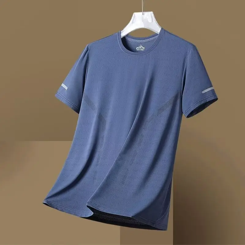 Men Grey Mesh T-Shirt 5°C Cooling - Image 4