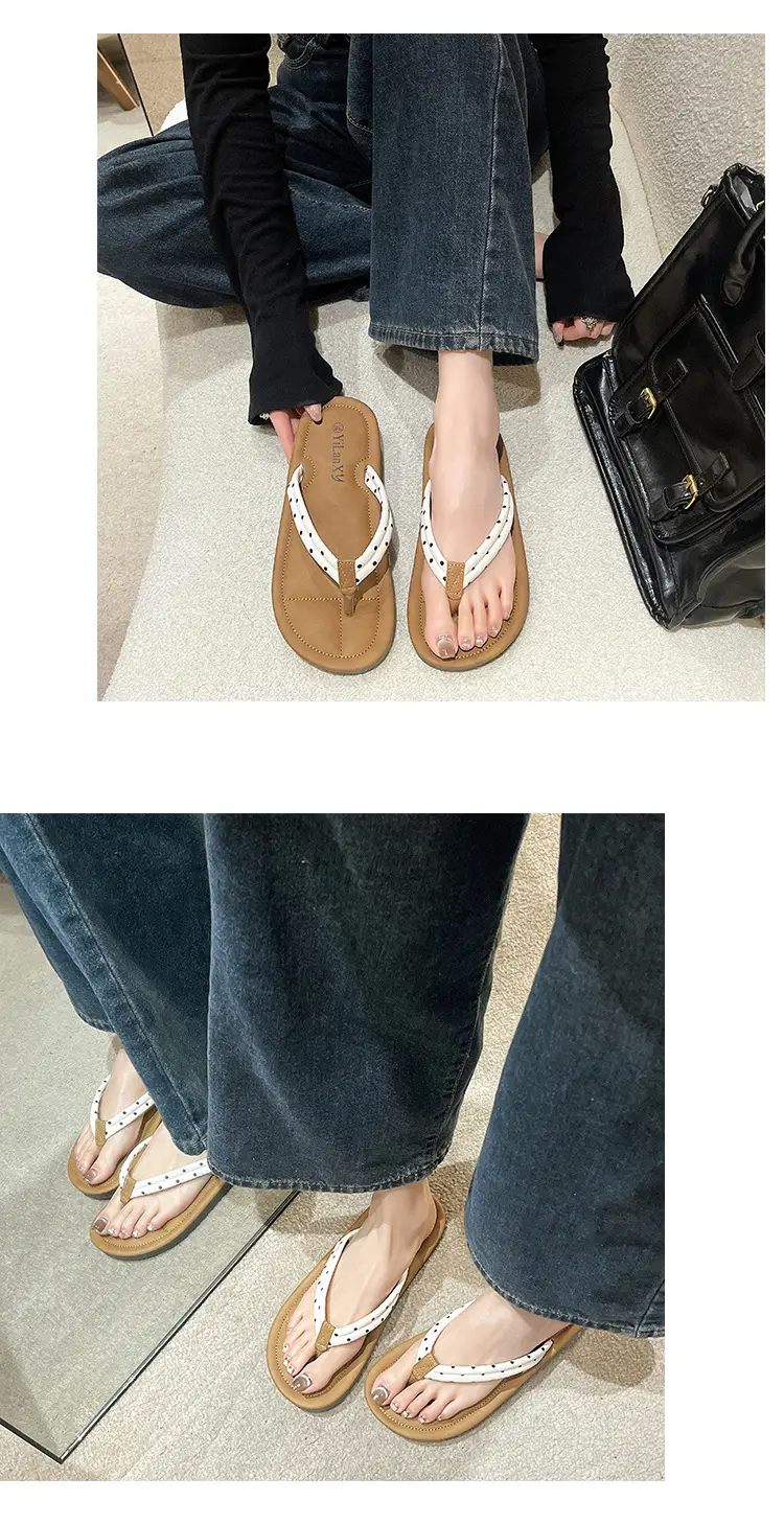 2024 Summer Women's Casual Dot Flip-Flops Plus Size — feature 8