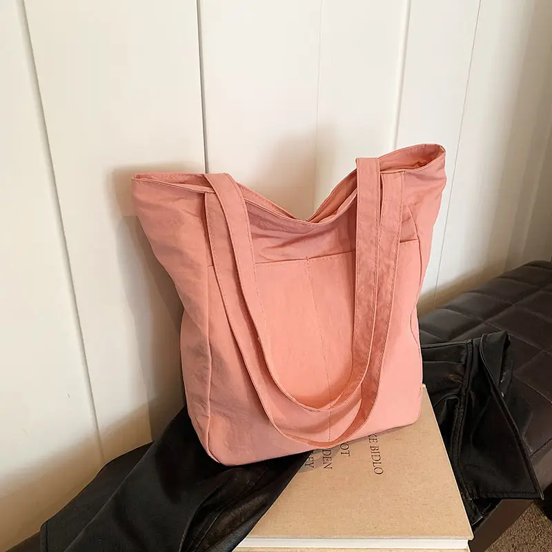2024 Large Capacity Oxford Cloth Tote Bag Grey - Image 6