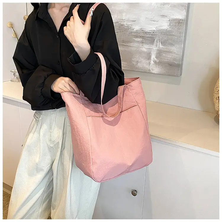 2024 Large Capacity Oxford Cloth Tote Bag Grey — feature 15