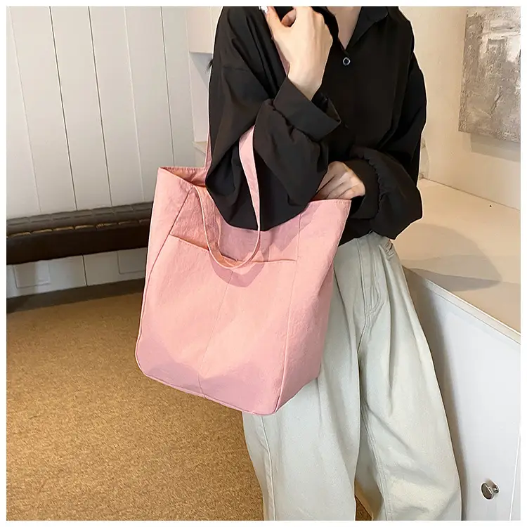 2024 Large Capacity Oxford Cloth Tote Bag Grey — feature 18