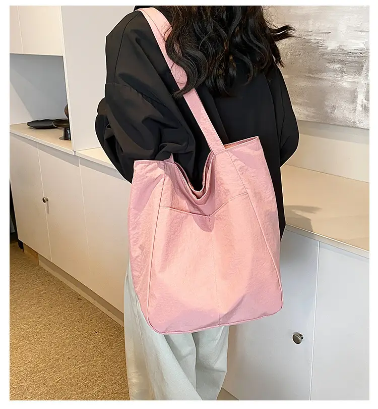 2024 Large Capacity Oxford Cloth Tote Bag Grey — feature 2
