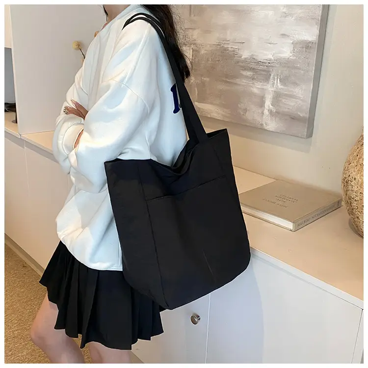 2024 Large Capacity Oxford Cloth Tote Bag Grey — feature 23
