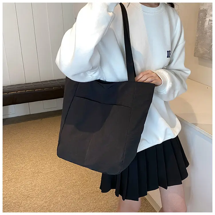 2024 Large Capacity Oxford Cloth Tote Bag Grey — feature 26