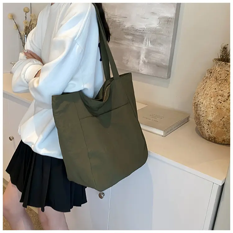 2024 Large Capacity Oxford Cloth Tote Bag Grey — feature 27