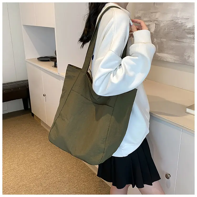 2024 Large Capacity Oxford Cloth Tote Bag Grey — feature 28