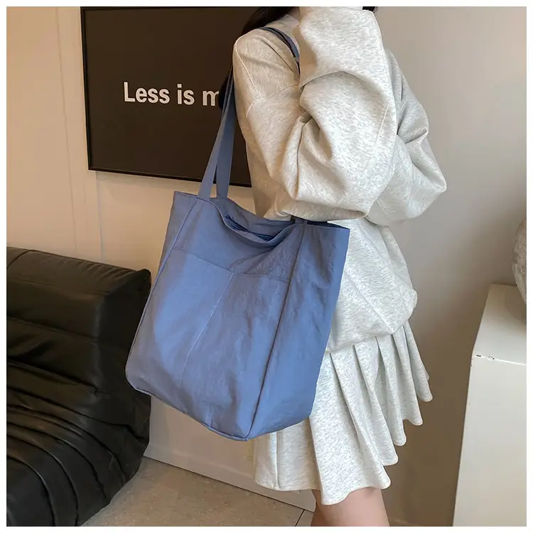 2024 Large Capacity Oxford Cloth Tote Bag Grey — feature 30