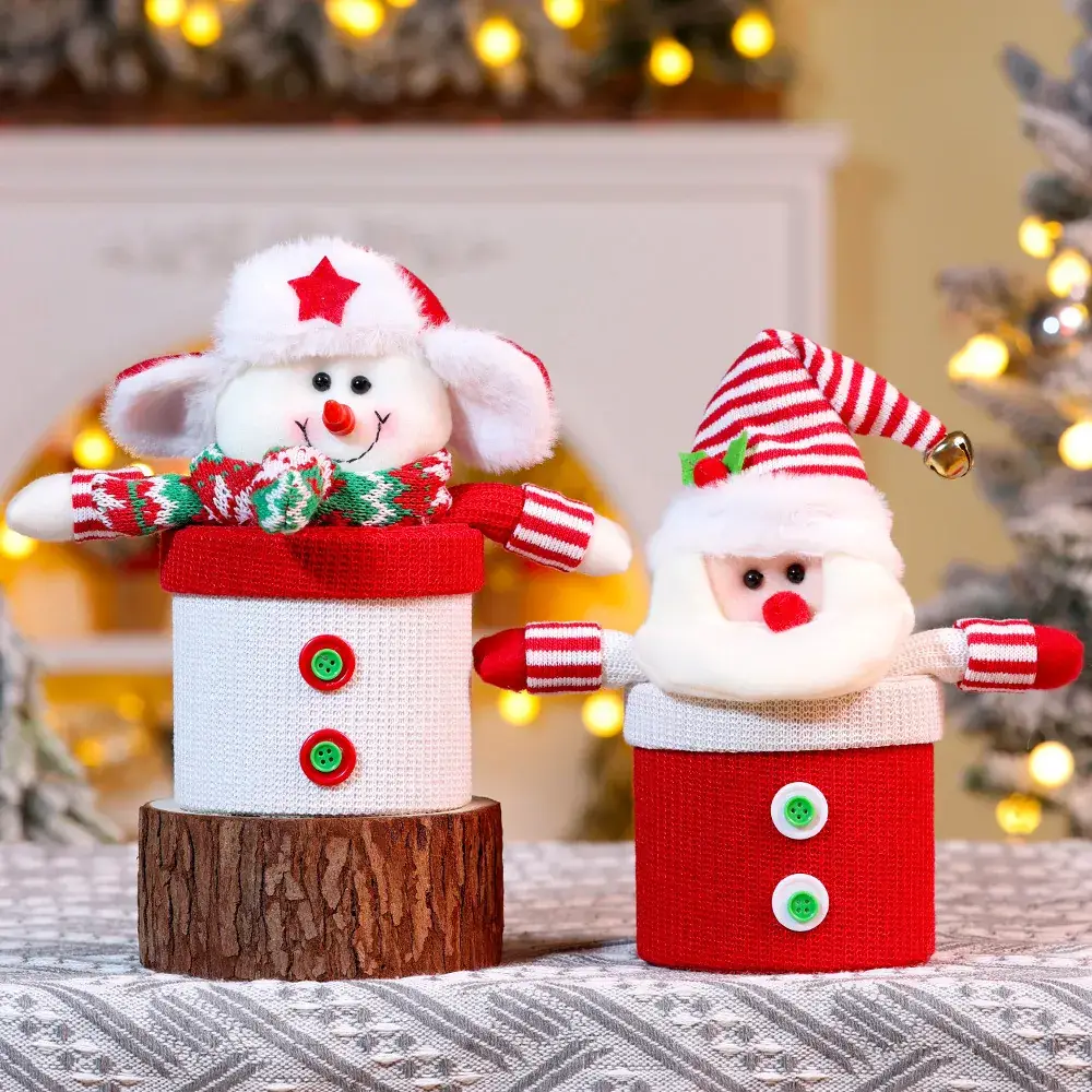 Christmas Snowman Gift Box for Kids Candy Jar - Image 4