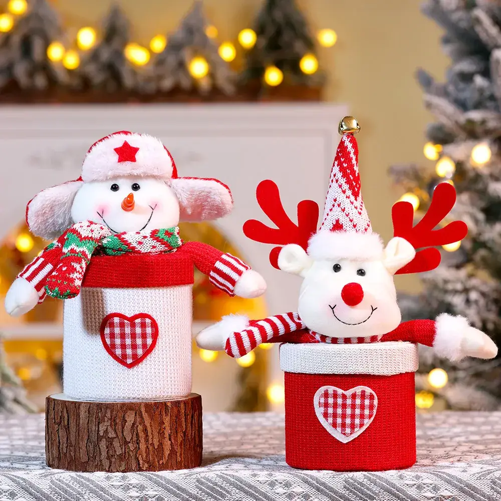 Christmas Snowman Gift Box for Kids Candy Jar - Image 5