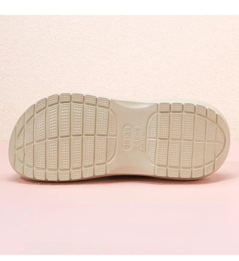 Women's White Croc Slippers with Heart Decor — feature 18