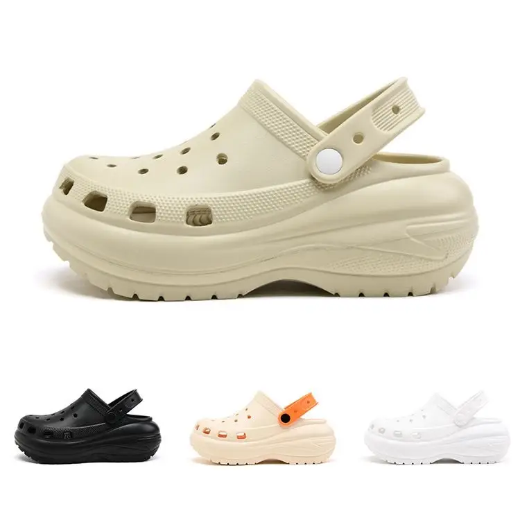Women's White Croc Slippers with Heart Decor — feature 8