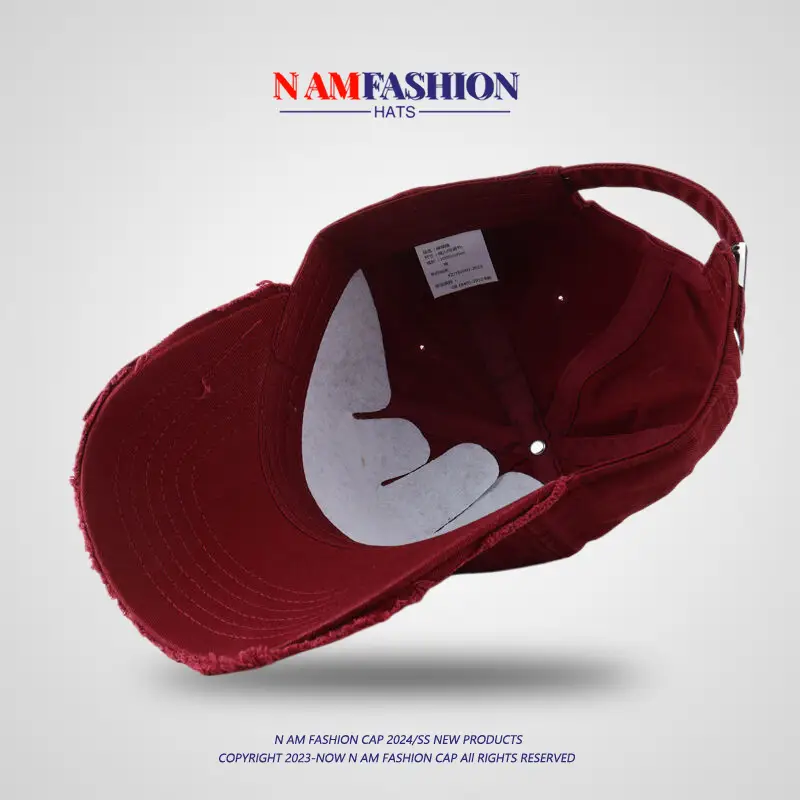 Men Women Navy Blue Retro Baseball Cap with Sunscreen — feature 13