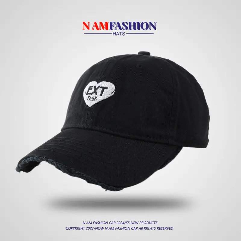 Men Women Navy Blue Retro Baseball Cap with Sunscreen - Image 8