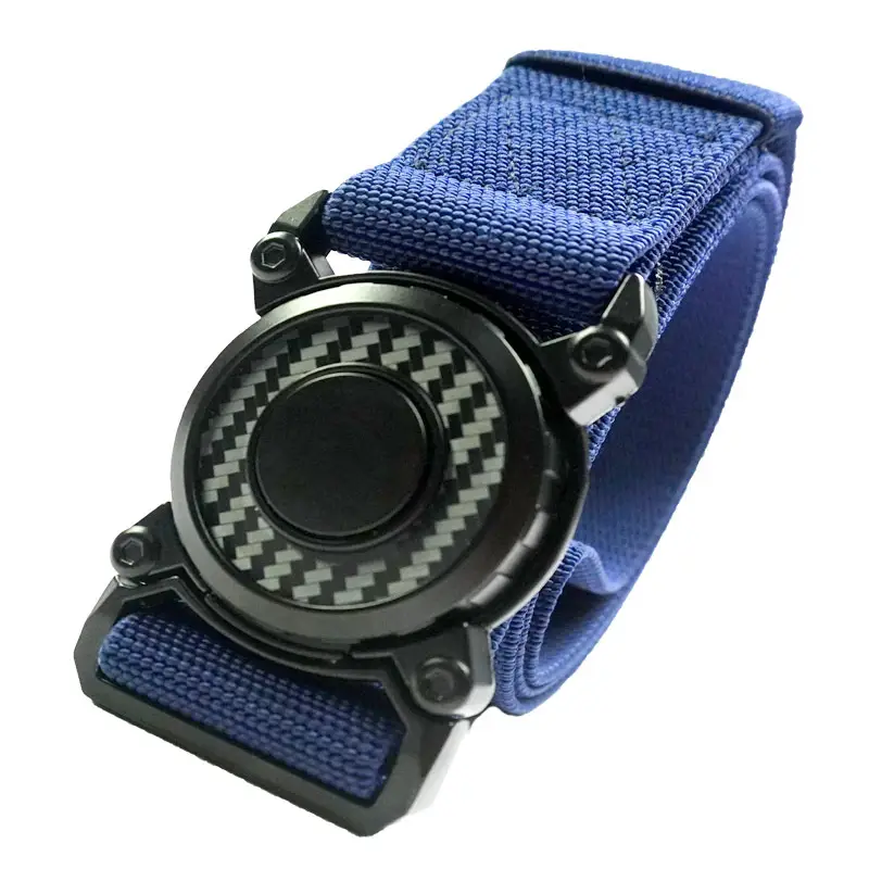Men's Tactical Belt Buckle Quick Release Black Gold - Image 4