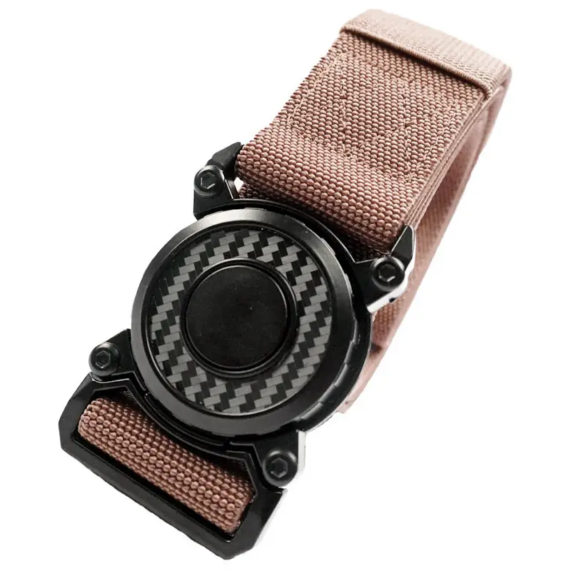 Men's Tactical Belt Buckle Quick Release Black Gold - Image 5