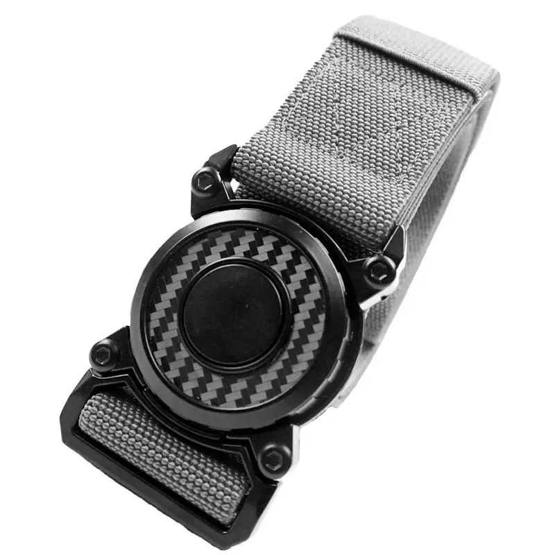 Men's Tactical Belt Buckle Quick Release Black Gold - Image 6