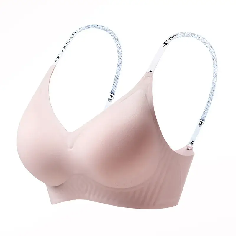 Summer Jelly Gel Underwear Women Solid Color No Steel Ring Letter Bra Comfortable New Sports Style - Image 9