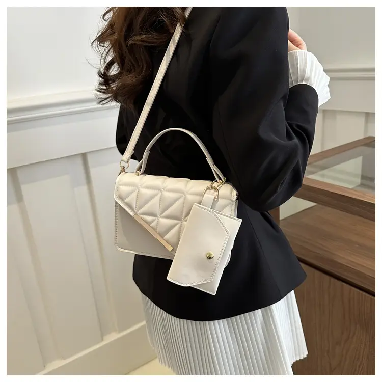 Women Rhomboid Shoulder Crossbody Bag Black 2024 — feature 10