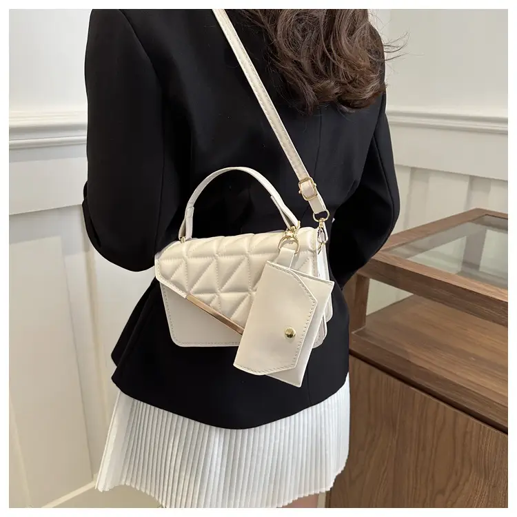 Women Rhomboid Shoulder Crossbody Bag Black 2024 — feature 11