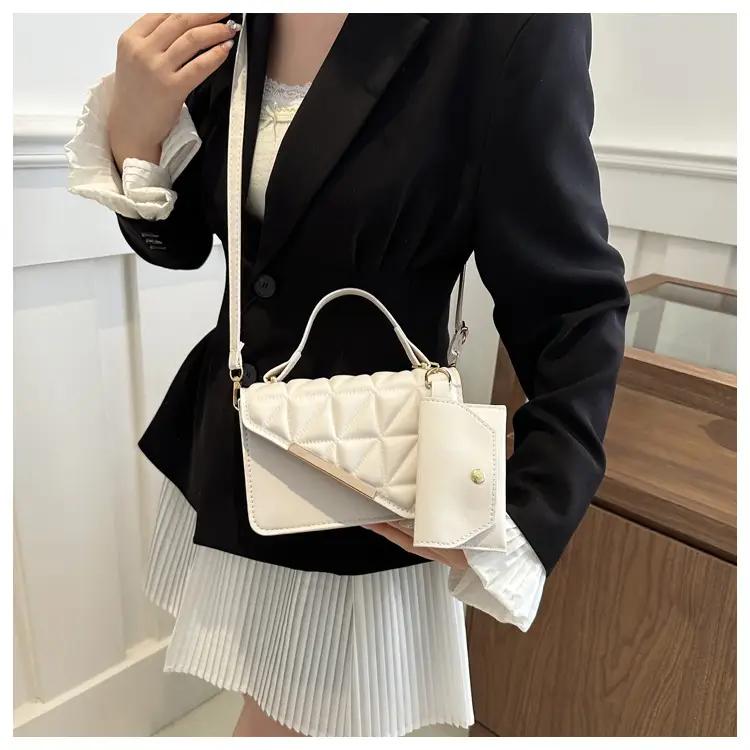 Women Rhomboid Shoulder Crossbody Bag Black 2024 — feature 13