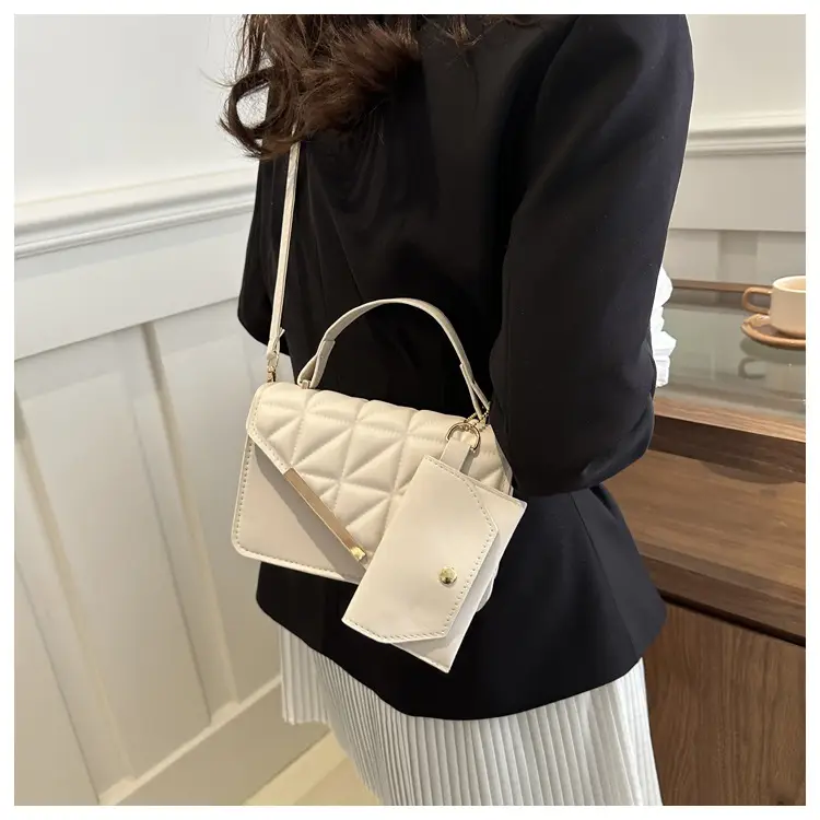Women Rhomboid Shoulder Crossbody Bag Black 2024 — feature 14