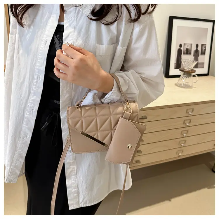 Women Rhomboid Shoulder Crossbody Bag Black 2024 — feature 15