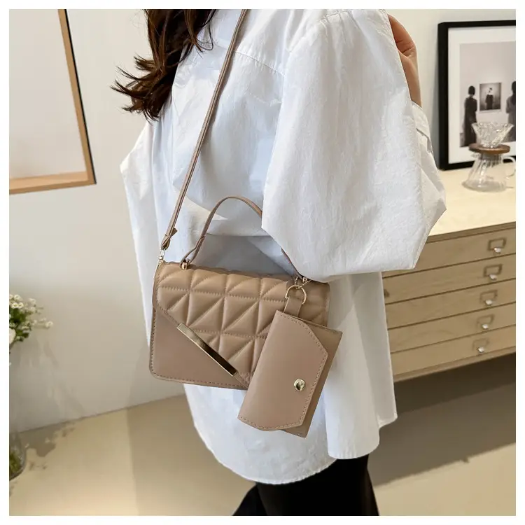 Women Rhomboid Shoulder Crossbody Bag Black 2024 — feature 16