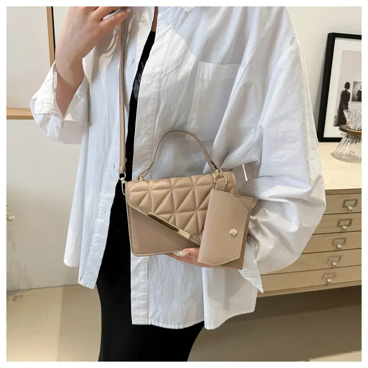 Women Rhomboid Shoulder Crossbody Bag Black 2024 — feature 18