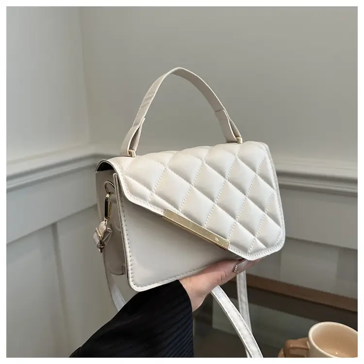 Women Rhombic Shoulder Bag Light Blue 2024 Spring - Image 7