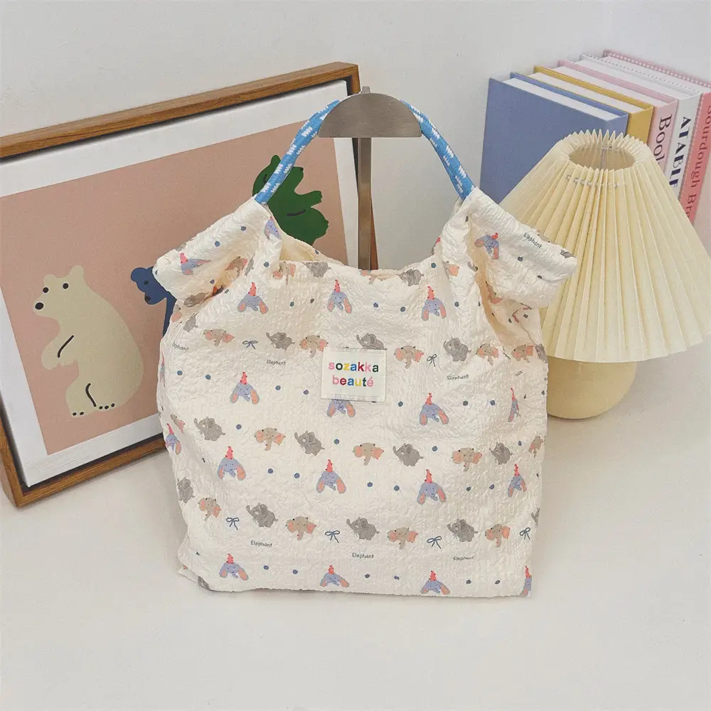Women's Pink Cartoon Embossed Handbag