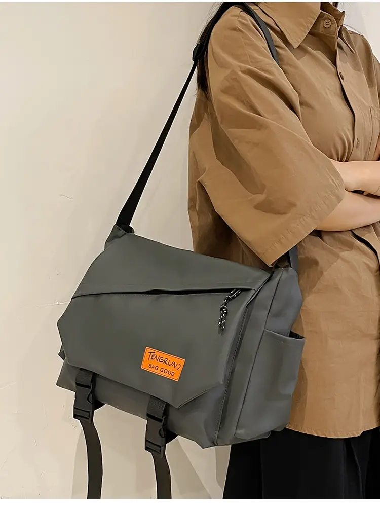 Men's Tan Crossbody Bag with Adjustable Strap — feature 10