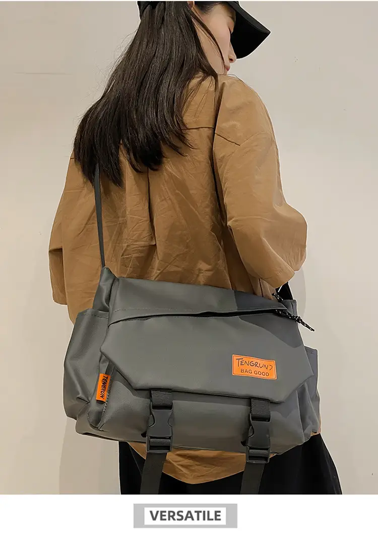 Men's Tan Crossbody Bag with Adjustable Strap — feature 11