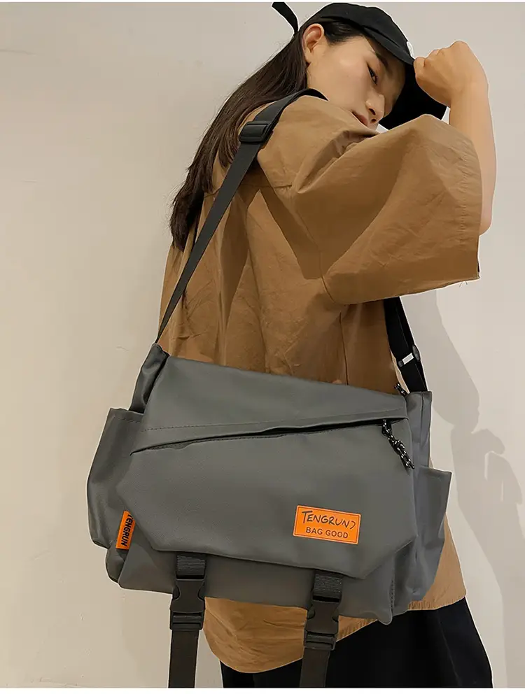 Men's Tan Crossbody Bag with Adjustable Strap — feature 12