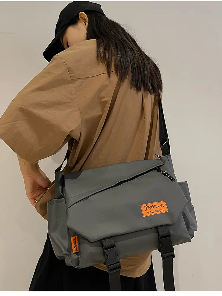 Men's Tan Crossbody Bag with Adjustable Strap — feature 14