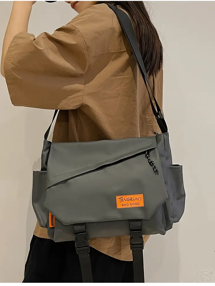 Men's Tan Crossbody Bag with Adjustable Strap — feature 15