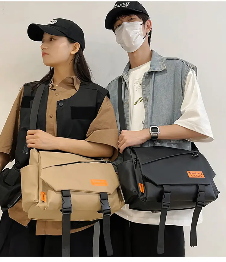 Men's Tan Crossbody Bag with Adjustable Strap — feature 25