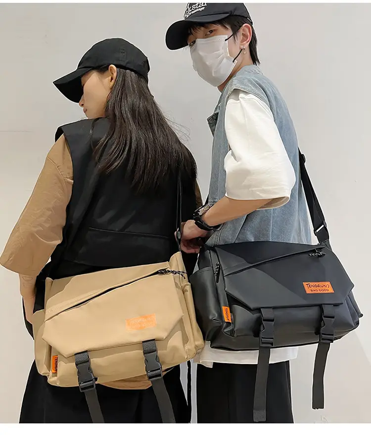 Men's Tan Crossbody Bag with Adjustable Strap — feature 26