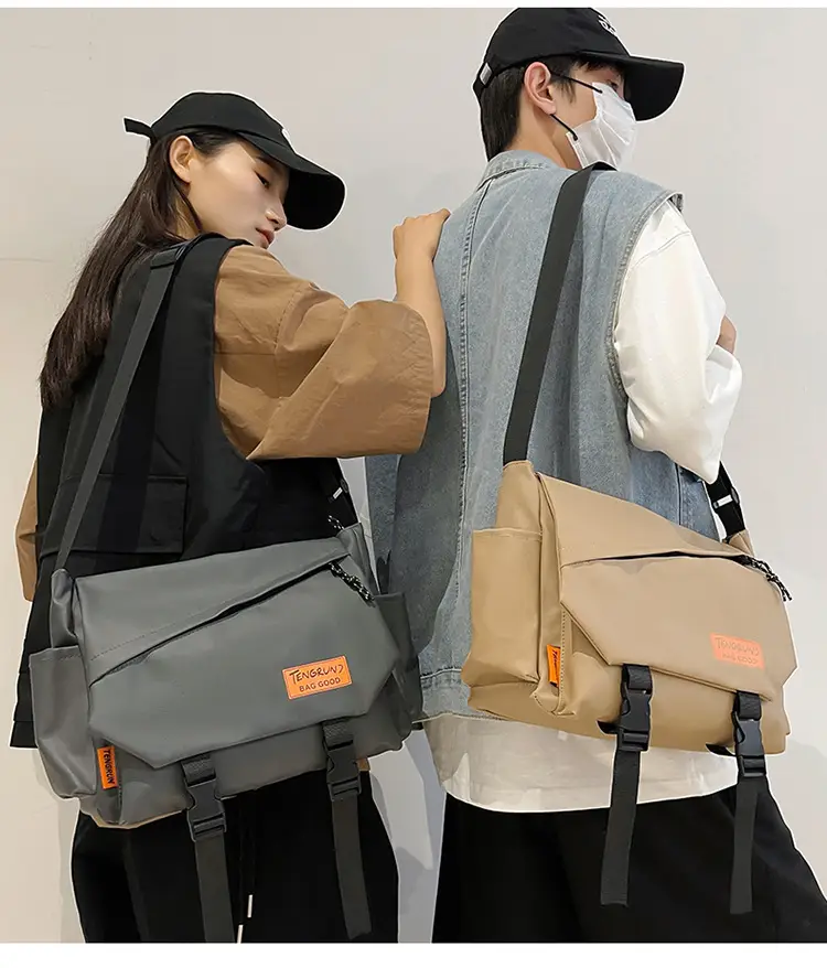 Men's Tan Crossbody Bag with Adjustable Strap — feature 30