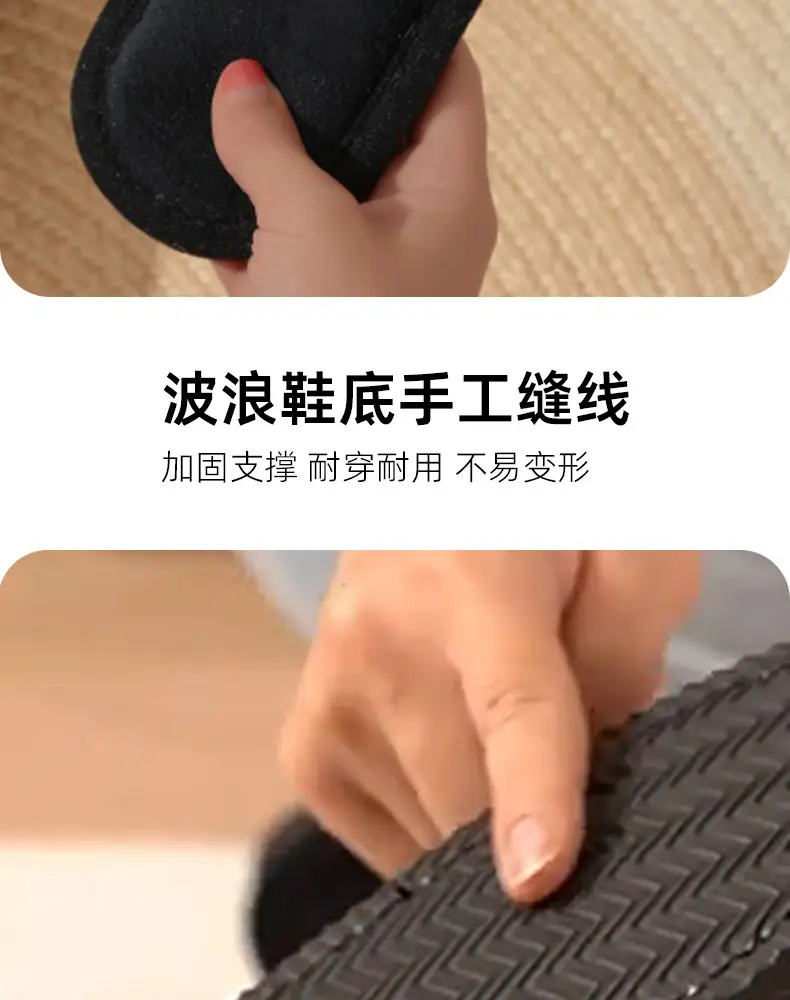 New cross-border ins leopard plush slippers cross-belt cotton slippers home warm autumn and winter fluffy slippers wholesale — feature 9