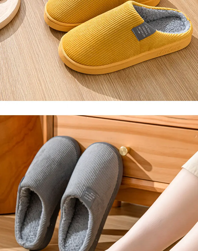 Cotton Slippers for Cross-Border Home Indoor Guests, Wear-Resistant Cotton Slippers, Warm and Thickened Confinement Shoes, Silent — feature 15