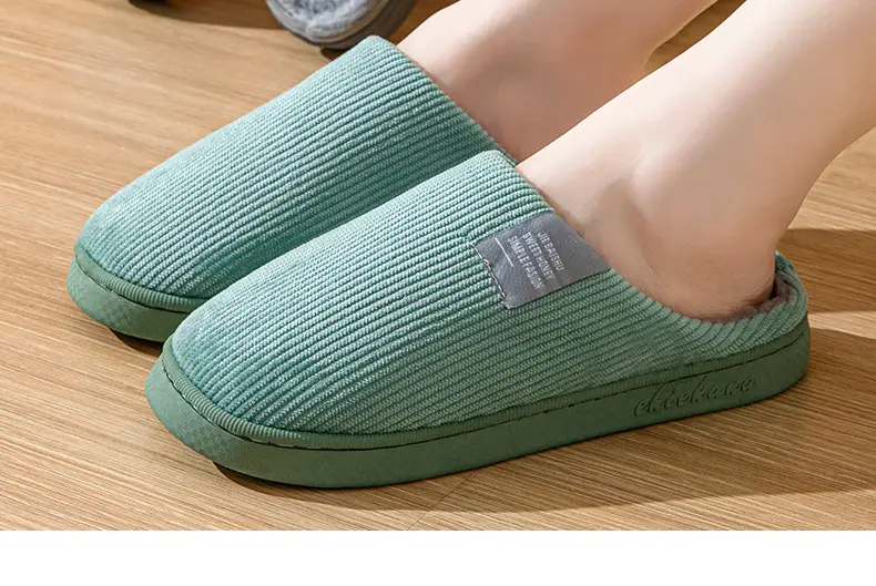 Cotton Slippers for Cross-Border Home Indoor Guests, Wear-Resistant Cotton Slippers, Warm and Thickened Confinement Shoes, Silent — feature 16