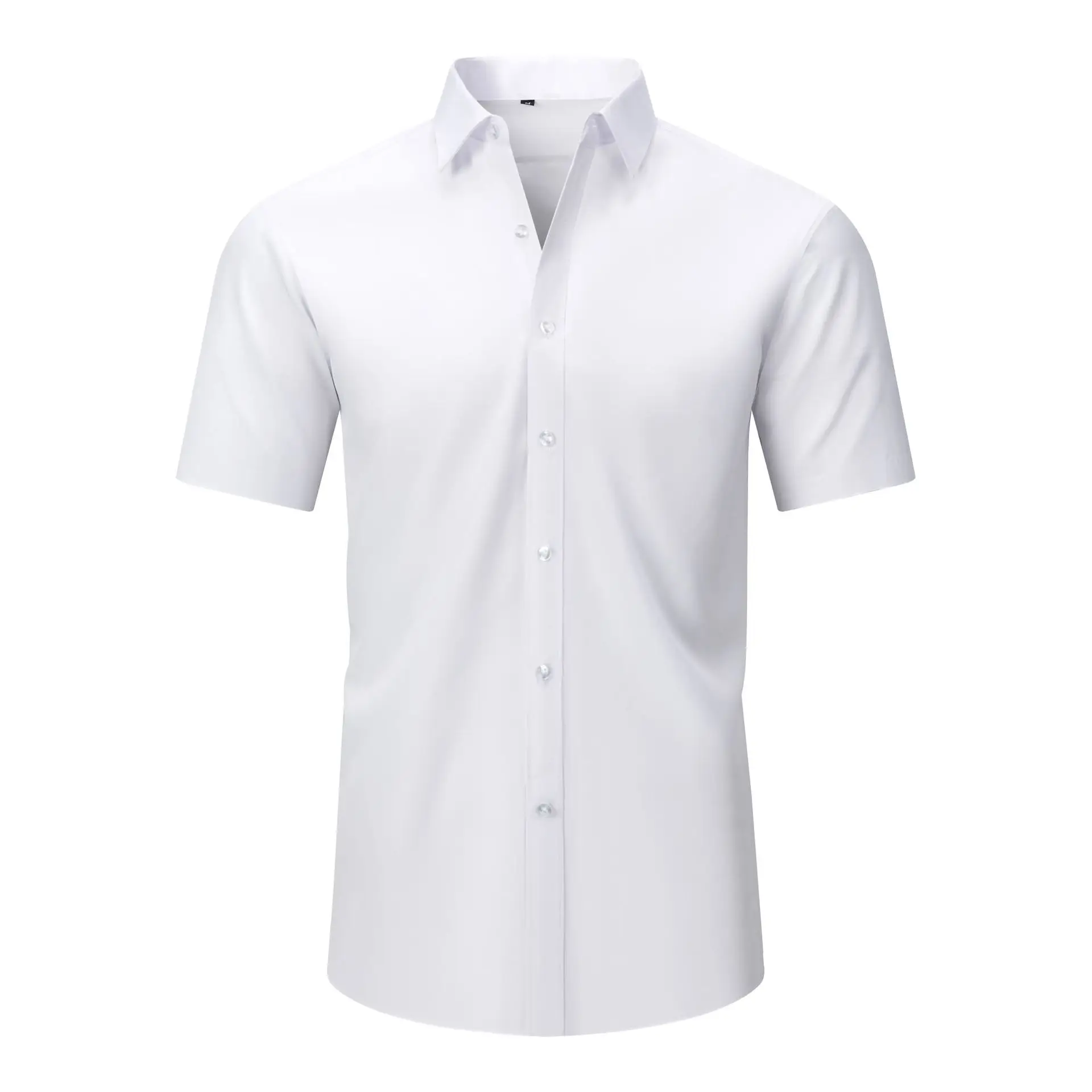 Light Blue Wrinkle Resistant Long Sleeve Shirt for Men - Image 17