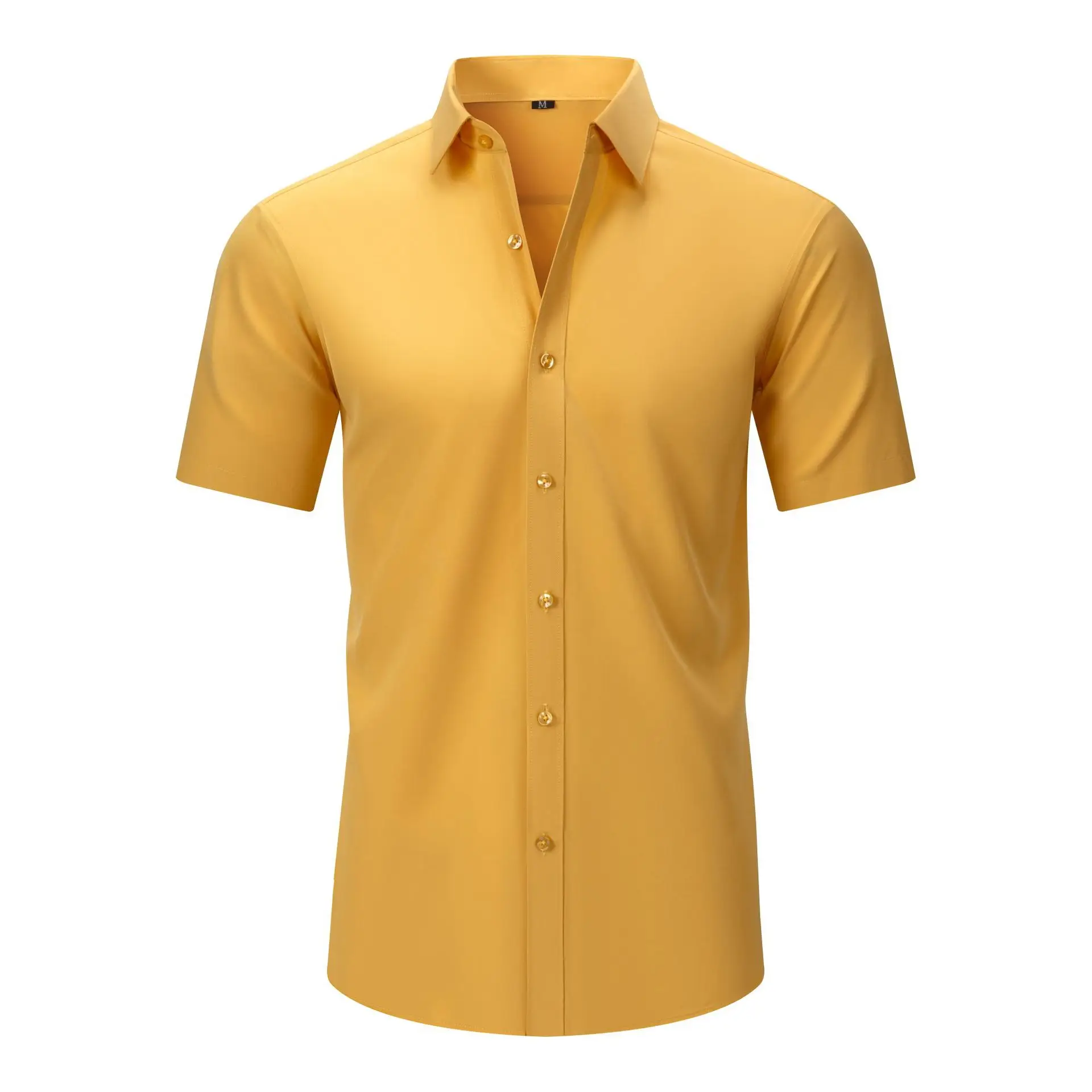 Light Blue Wrinkle Resistant Long Sleeve Shirt for Men - Image 21
