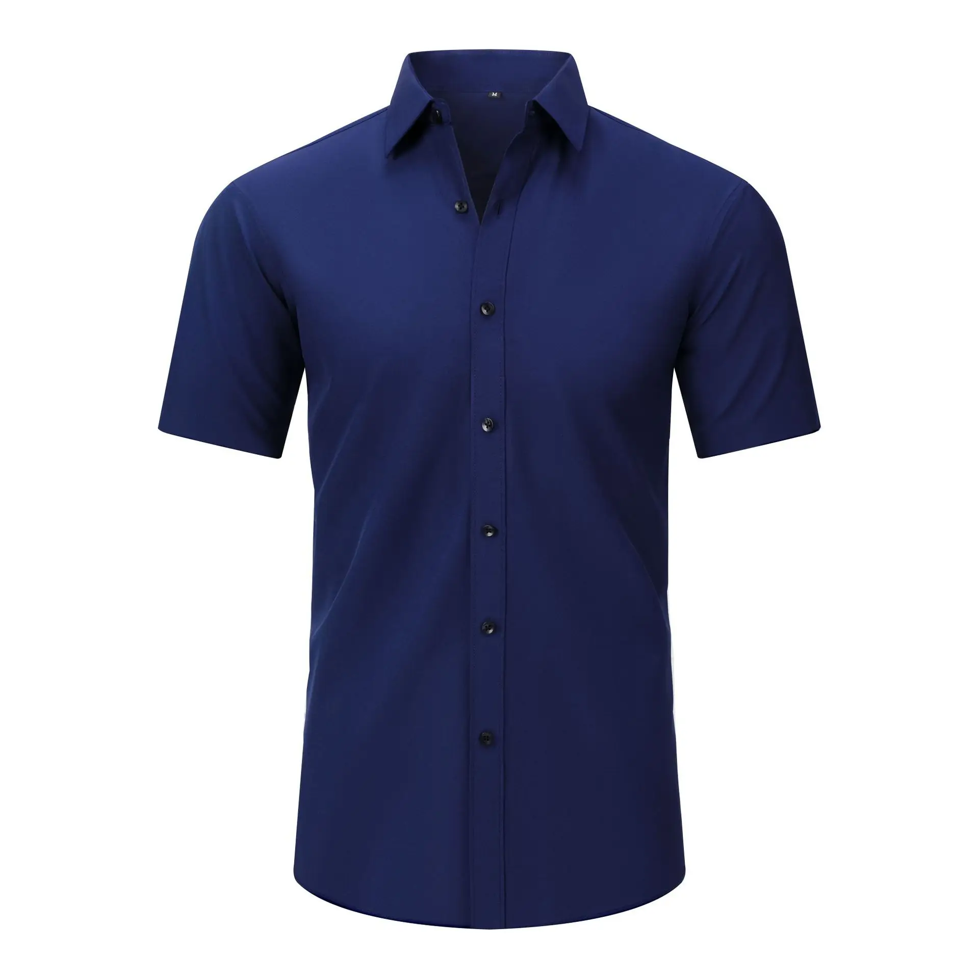Light Blue Wrinkle Resistant Long Sleeve Shirt for Men - Image 23