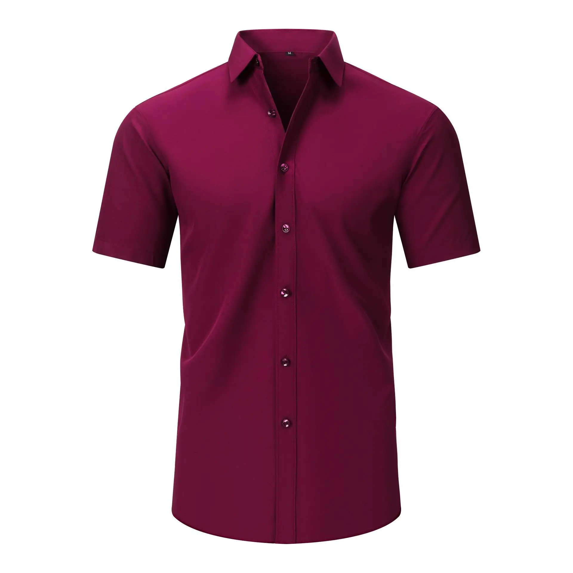 Light Blue Wrinkle Resistant Long Sleeve Shirt for Men - Image 24