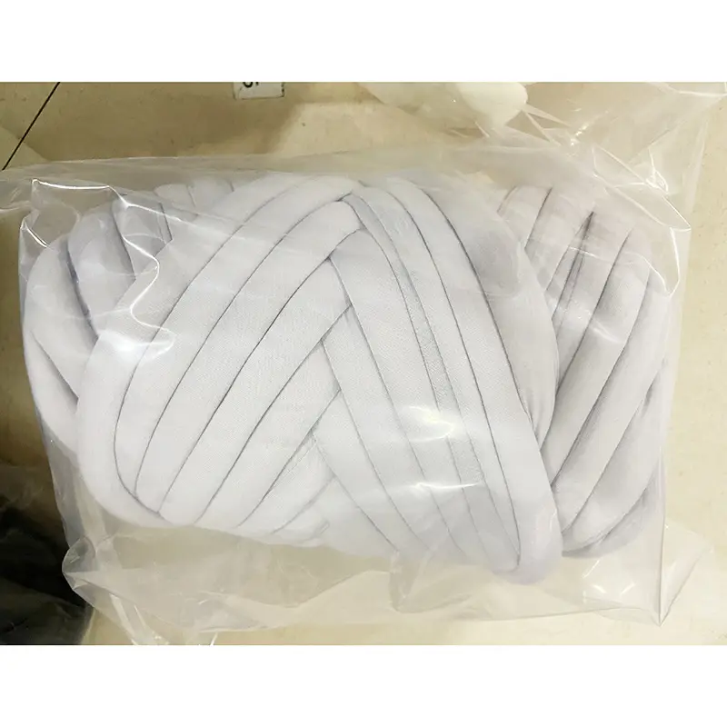 Cross-Border Icelandic Thread Wool DIY Slippers Bag High Elastic Filled Wool Crown Heart Yarn Crown Heart Cotton Special Coarse Cloth Strip