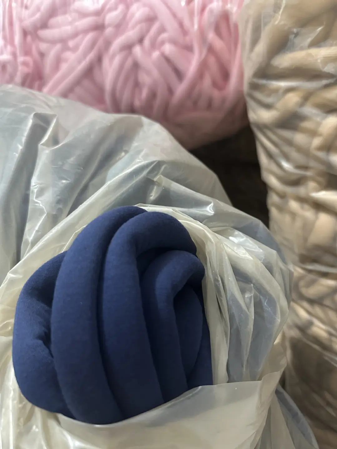 Cross-Border Icelandic Thread Wool DIY Slippers Bag High Elastic Filled Wool Crown Heart Yarn Crown Heart Cotton Special Coarse Cloth Strip