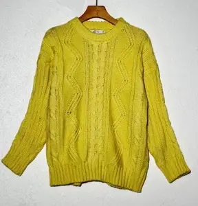 Men Melted Crewneck Sweater Light Blue